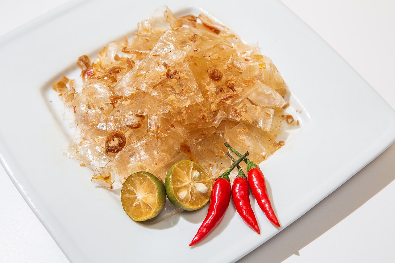 Chi tiết một phần bánh tráng trộn