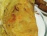 Bánh xèo tôm nhảy vàng giòn cuốn rau sống