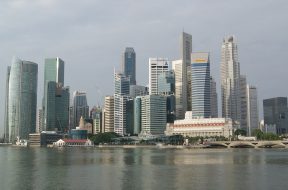 Khu vườn siêu cây Gardens by the Bay lúc hoàng hôn