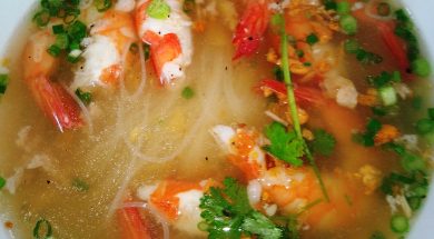 Tô hủ tiếu Nam Vang tôm nóng hổi